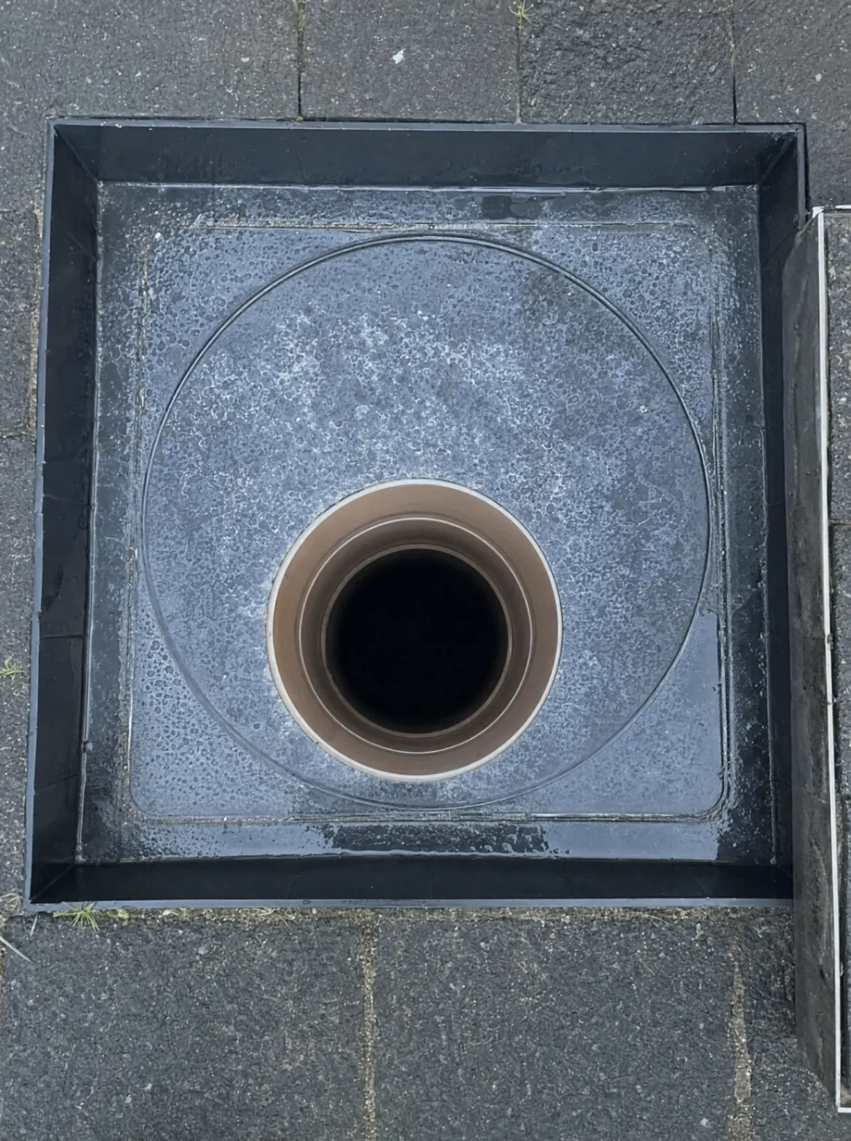 Blocked drain → flowing again — after